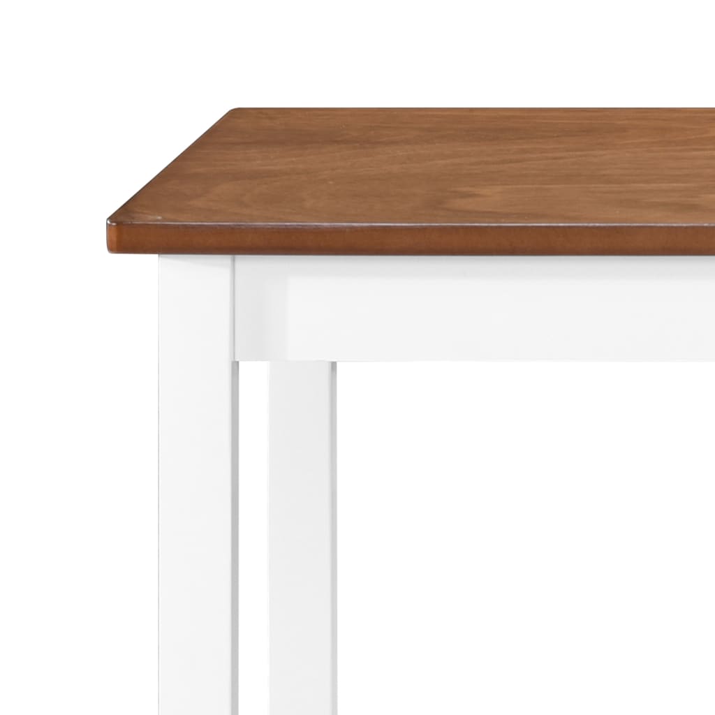 Table et tabouret de bar 5 pcs Bois massif - XIOS