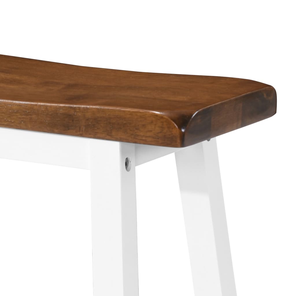 Table et tabouret de bar 5 pcs Bois massif - XIOS