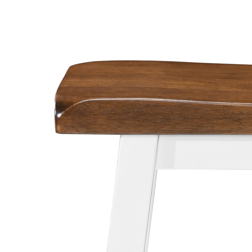 Table et tabouret de bar 5 pcs Bois massif - XIOS