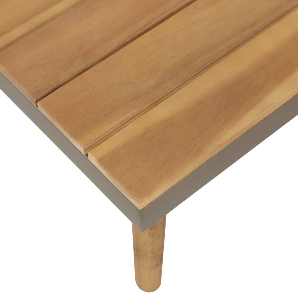 Salon de jardin 4pcs et coussins Bois d'acacia solide Marron - XIOS