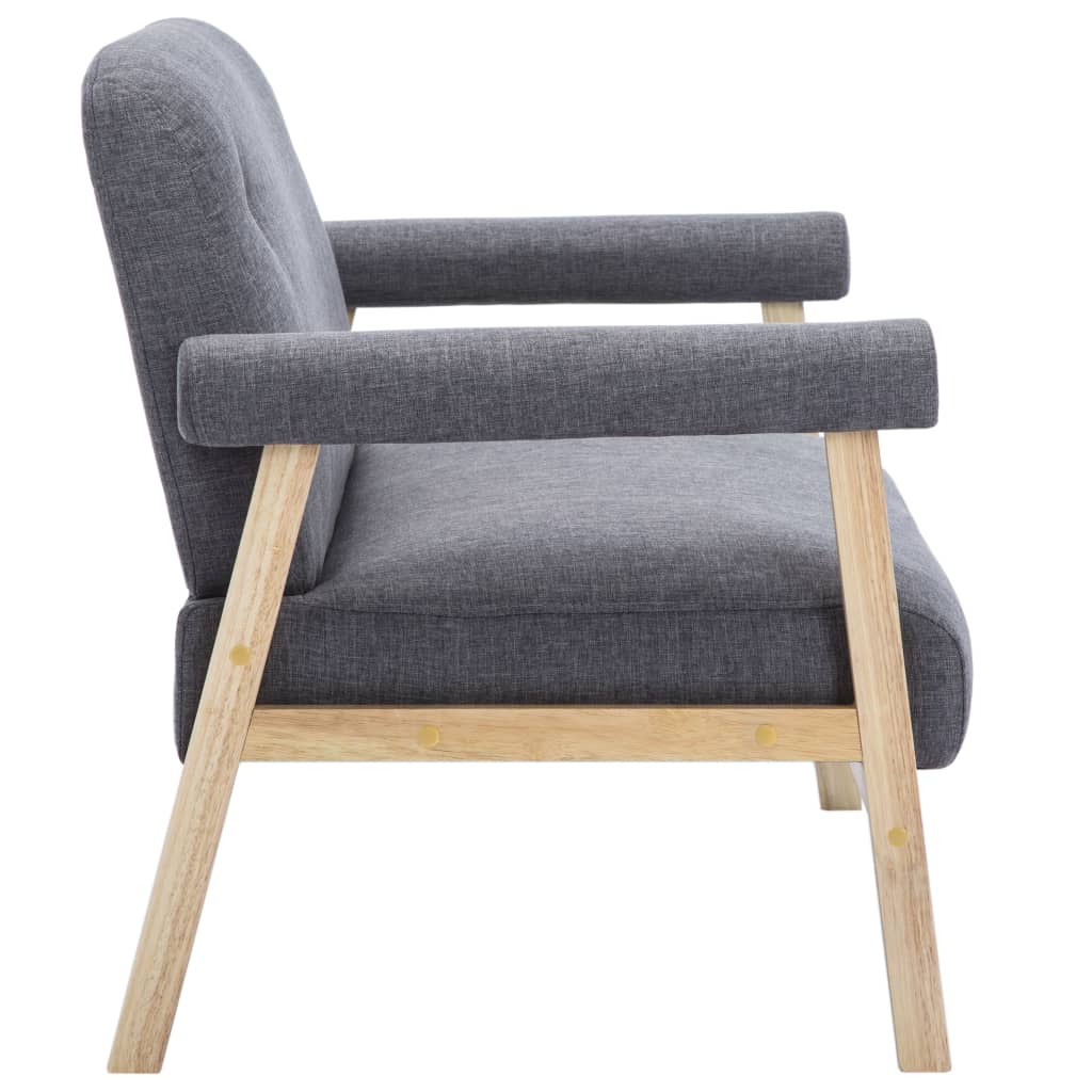 Canapé à 2 places Tissu Gris foncé - XIOS