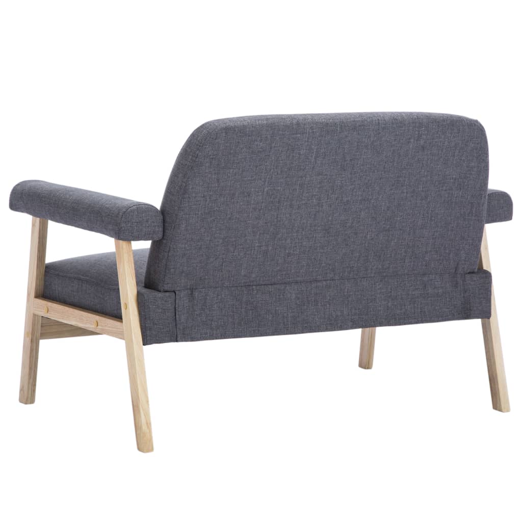 Canapé à 2 places Tissu Gris foncé - XIOS