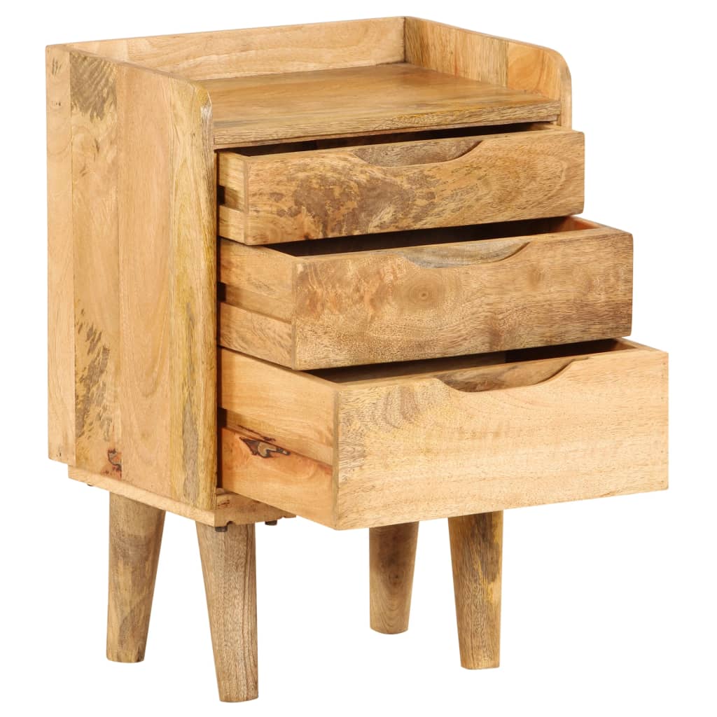 Table de chevet Bois de manguier massif 40 x 30 x 59,5 cm - XIOS