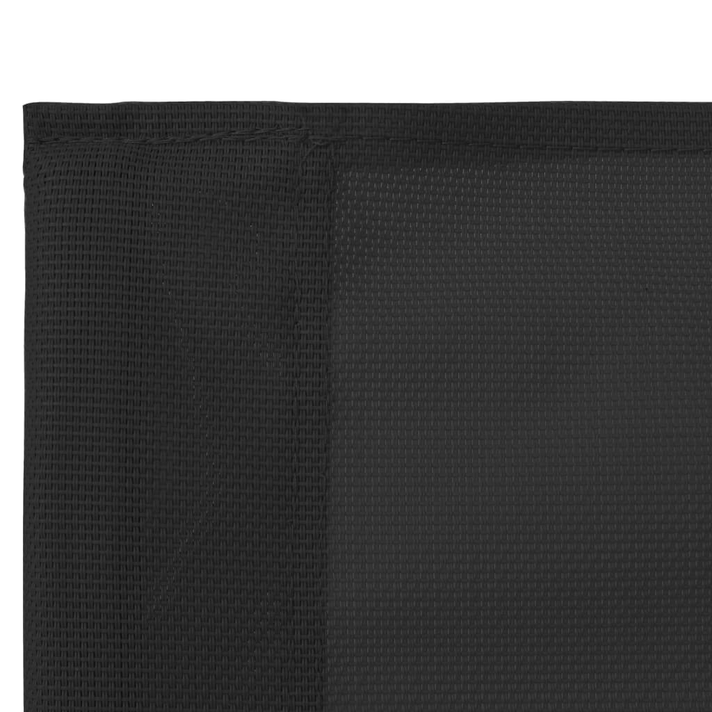 Salon de jardin 4 pcs Tissu et acier Noir - XIOS