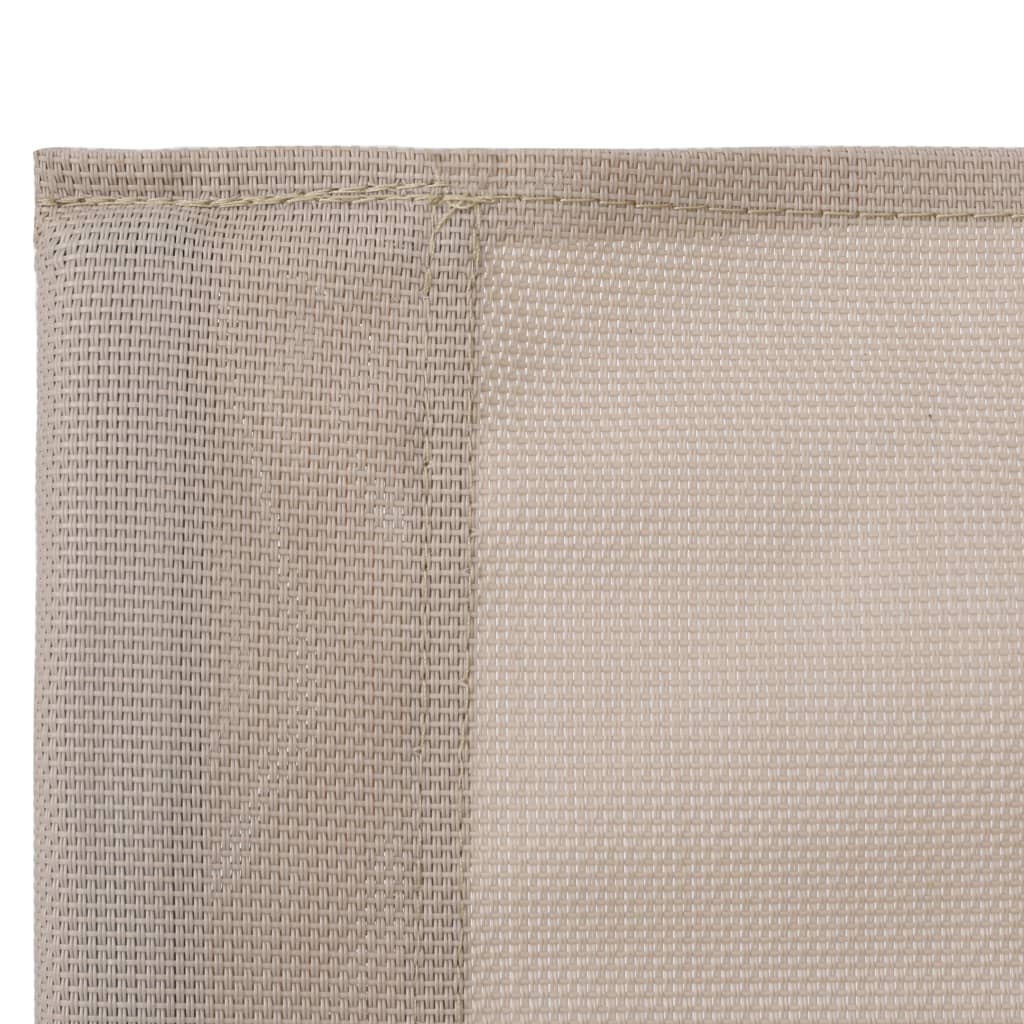 Salon de jardin 4 pcs Tissu et acier Crème - XIOS