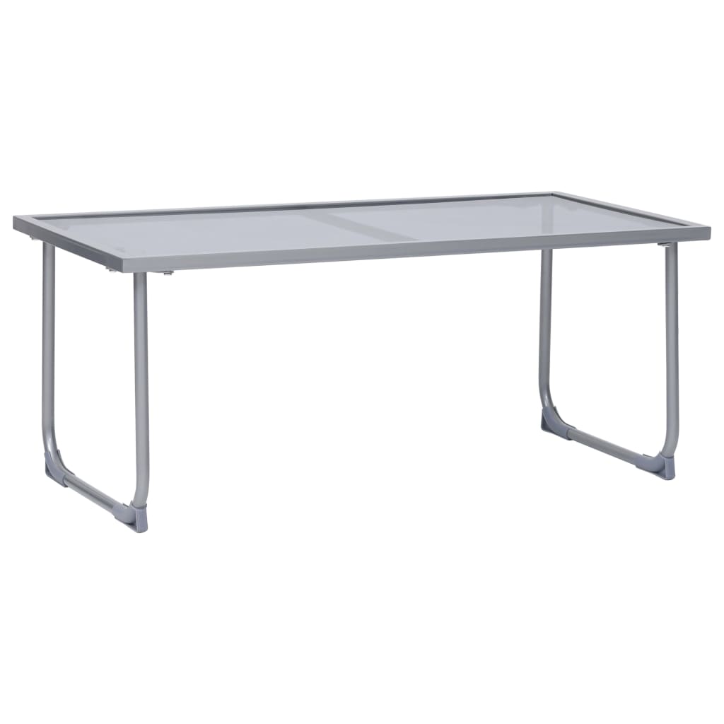 Salon de jardin 4 pcs Tissu et acier Taupe - XIOS