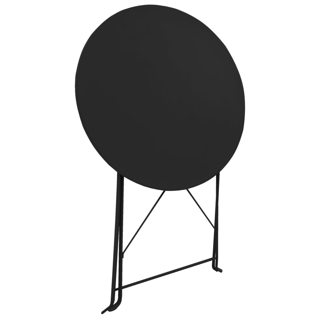 Ensemble de bistro 3 pcs Acier Noir - XIOS