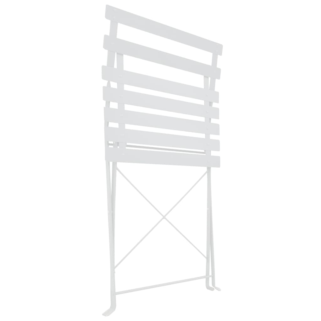 Mobilier de bistro 3 pcs Acier Blanc - XIOS