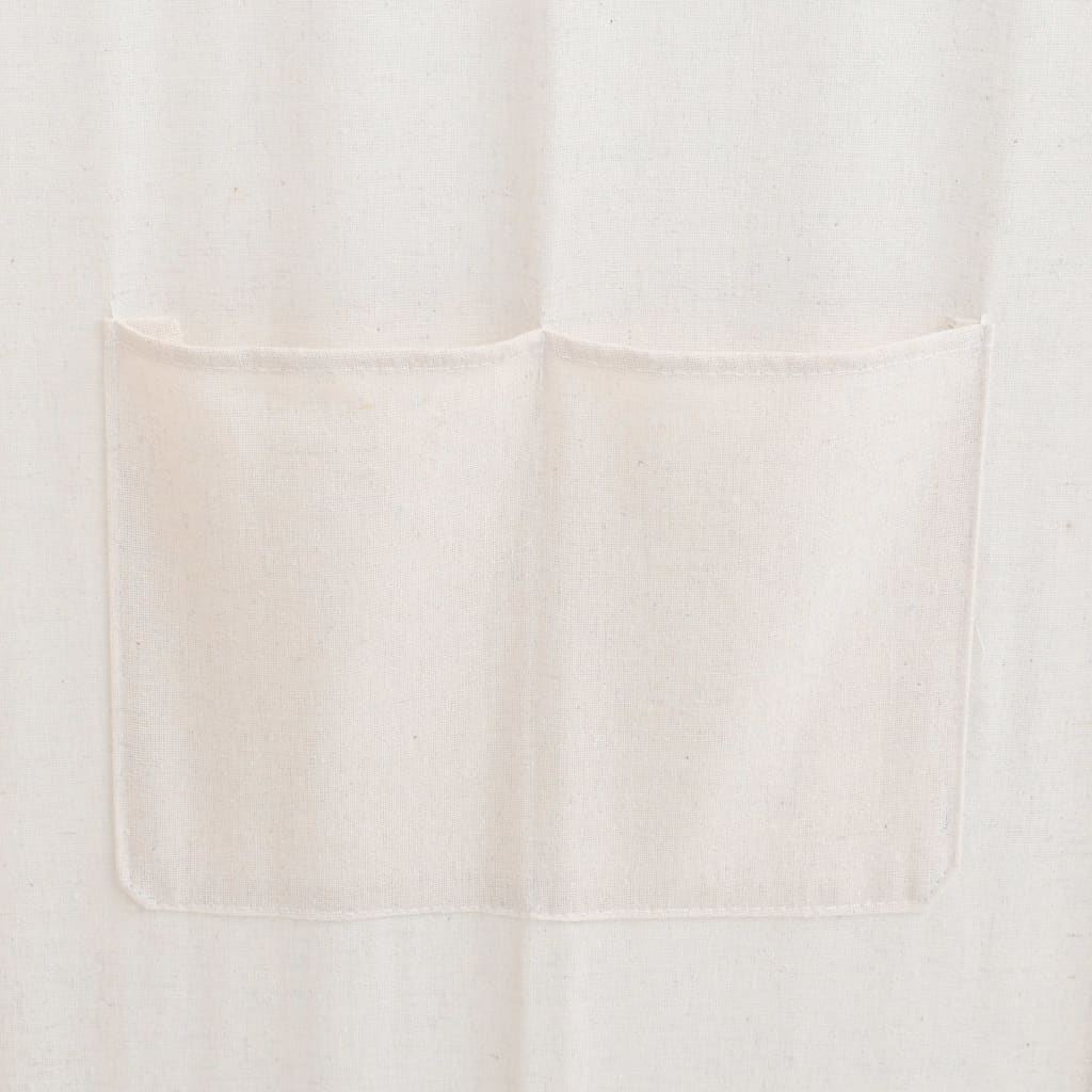 Cloison de séparation 5 panneaux Crème 200 x 170 x 4 cm Tissu - XIOS