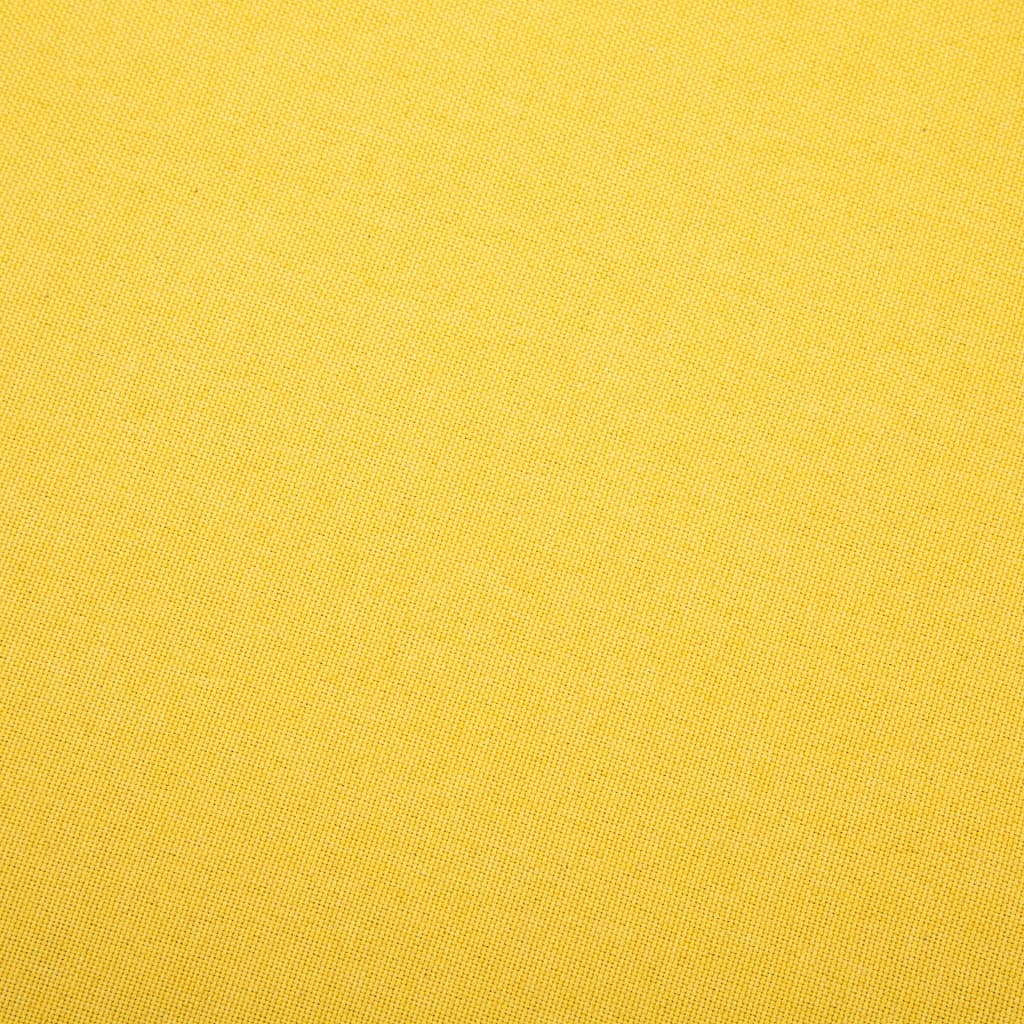 Fauteuil sans accoudoirs jaune tissu - XIOS