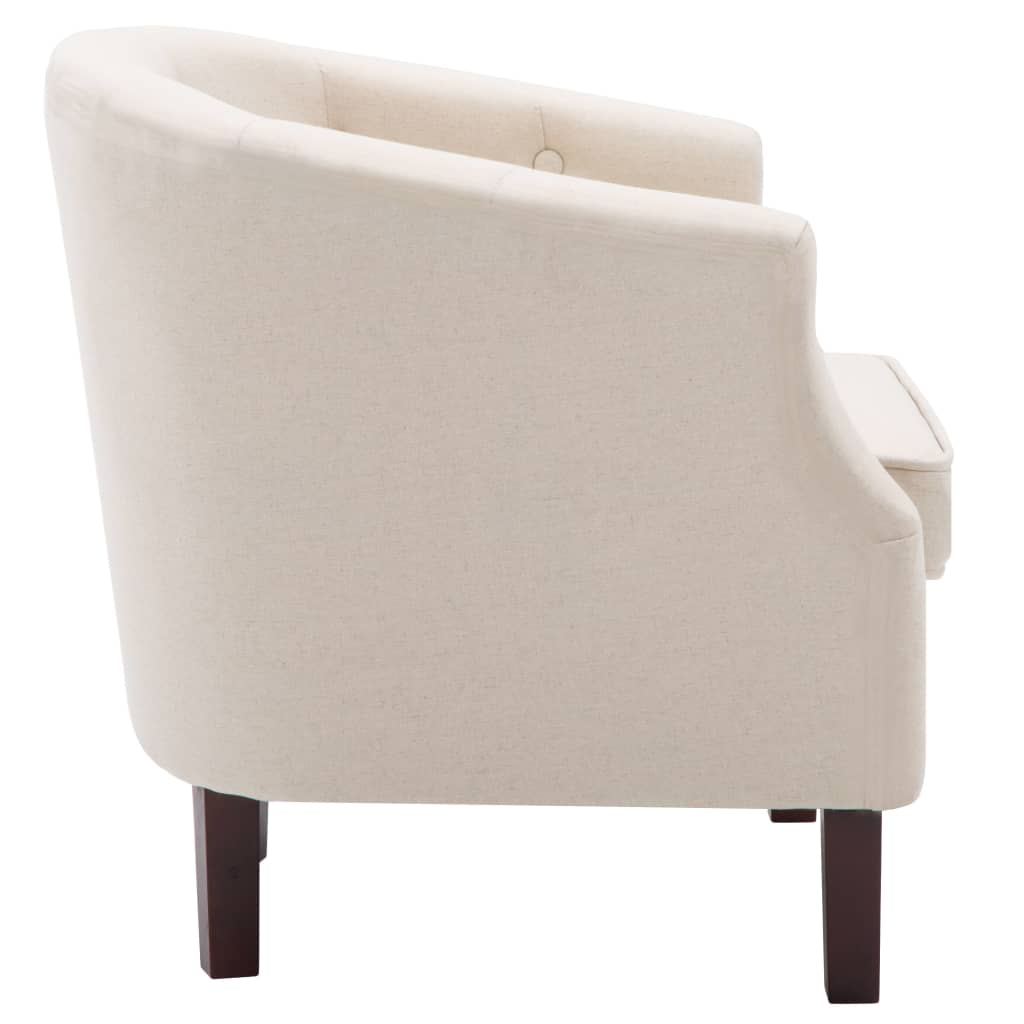 Fauteuil beige tissu - XIOS