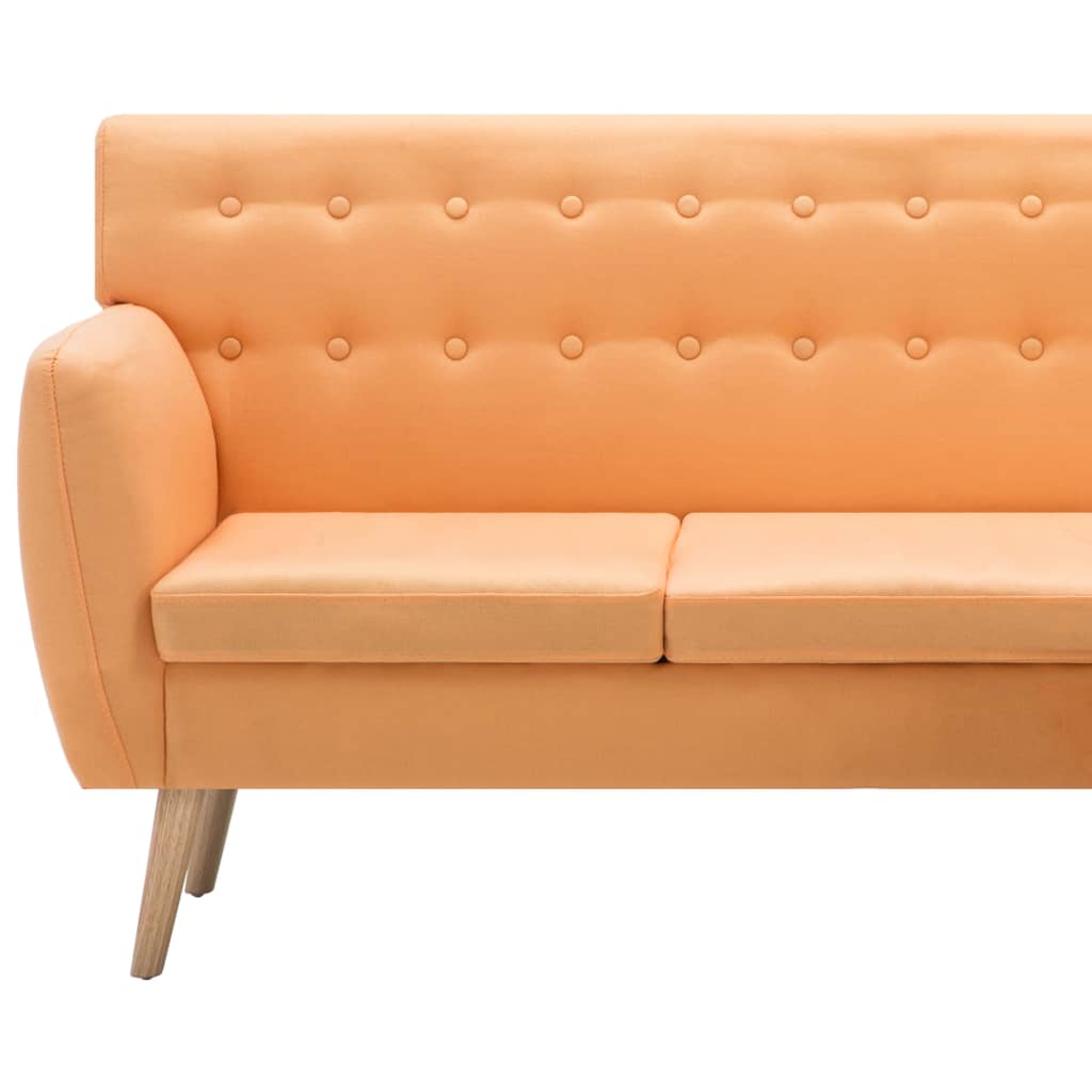 Canapé d'angle revêtement en tissu 171,5x138x81,5 cm orange - XIOS