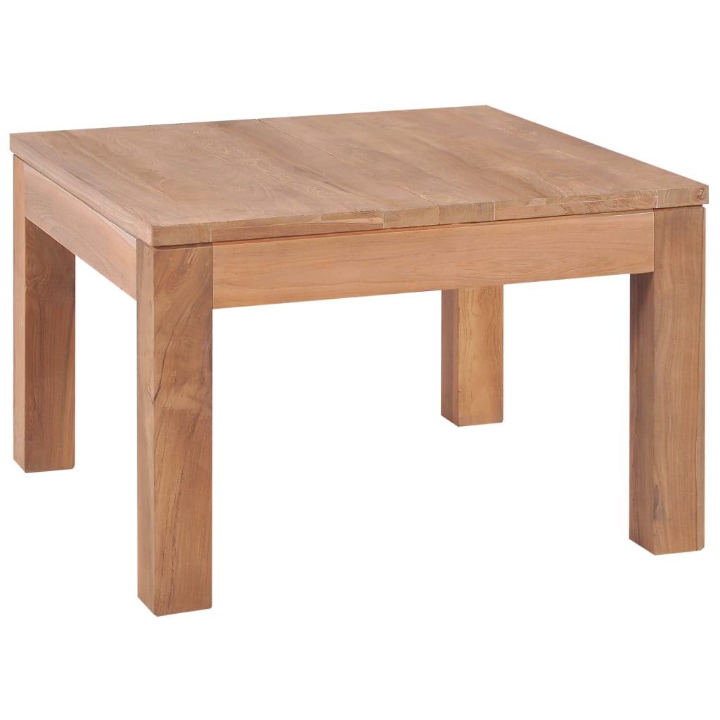 Table basse Bois de teck et finition naturelle 60x60x40 cm - XIOS