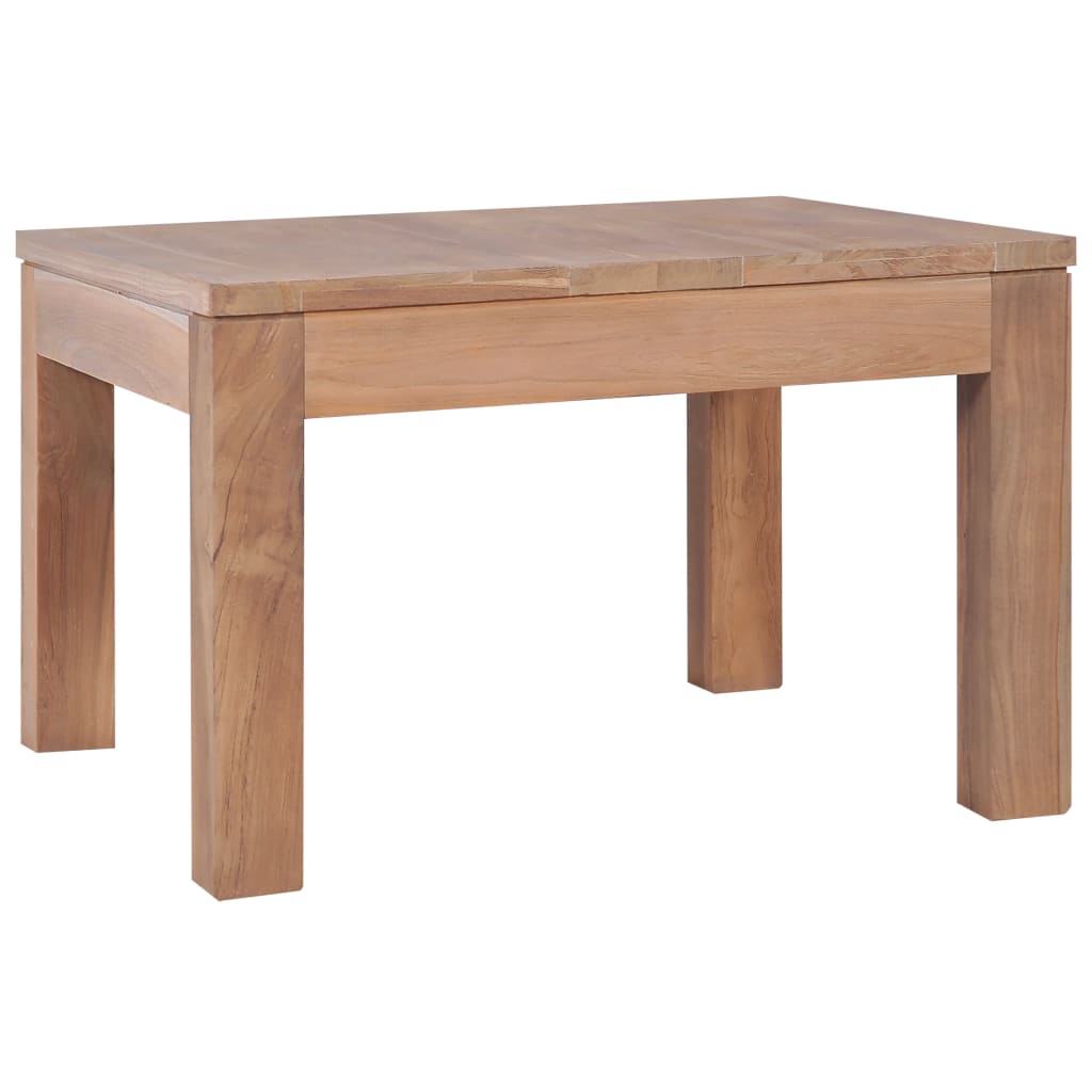 Table basse Bois de teck et finition naturelle 60x60x40 cm - XIOS