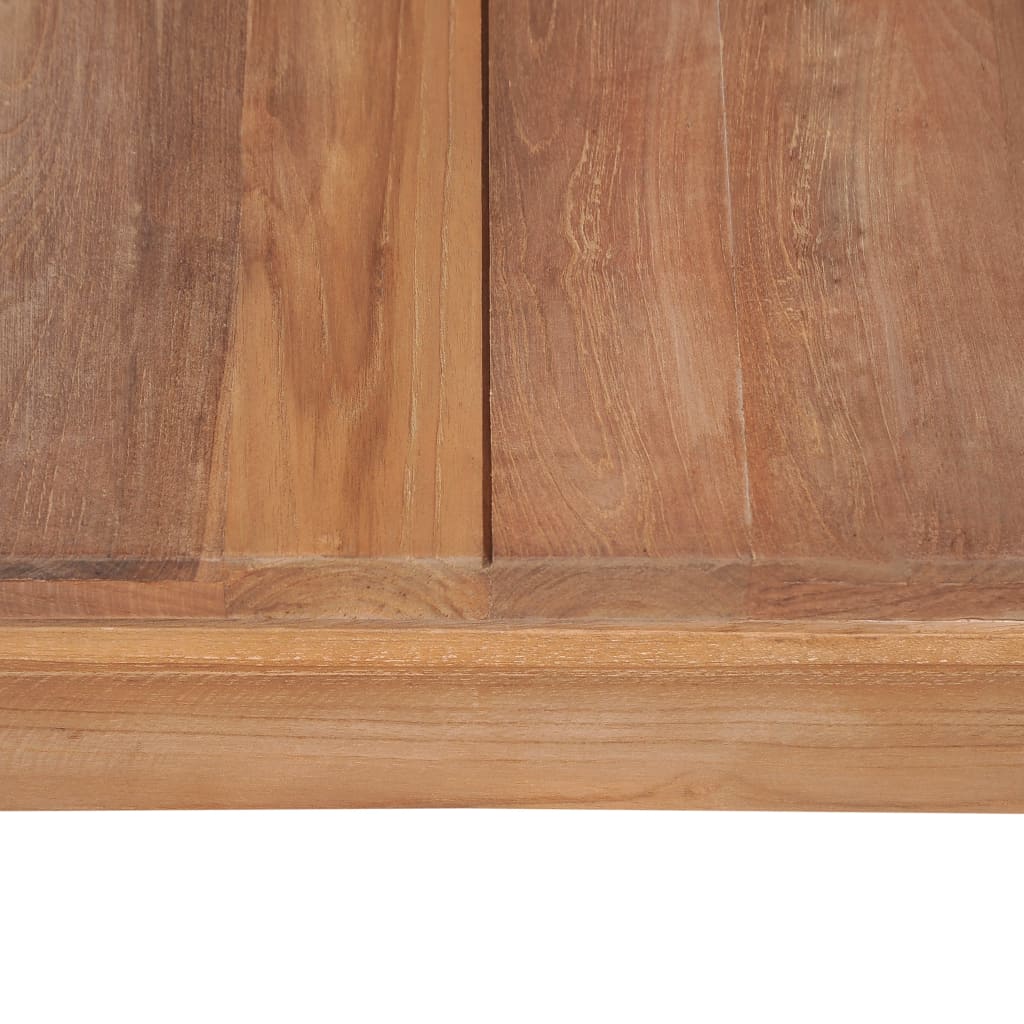Table basse Bois de teck et finition naturelle 60x60x40 cm - XIOS
