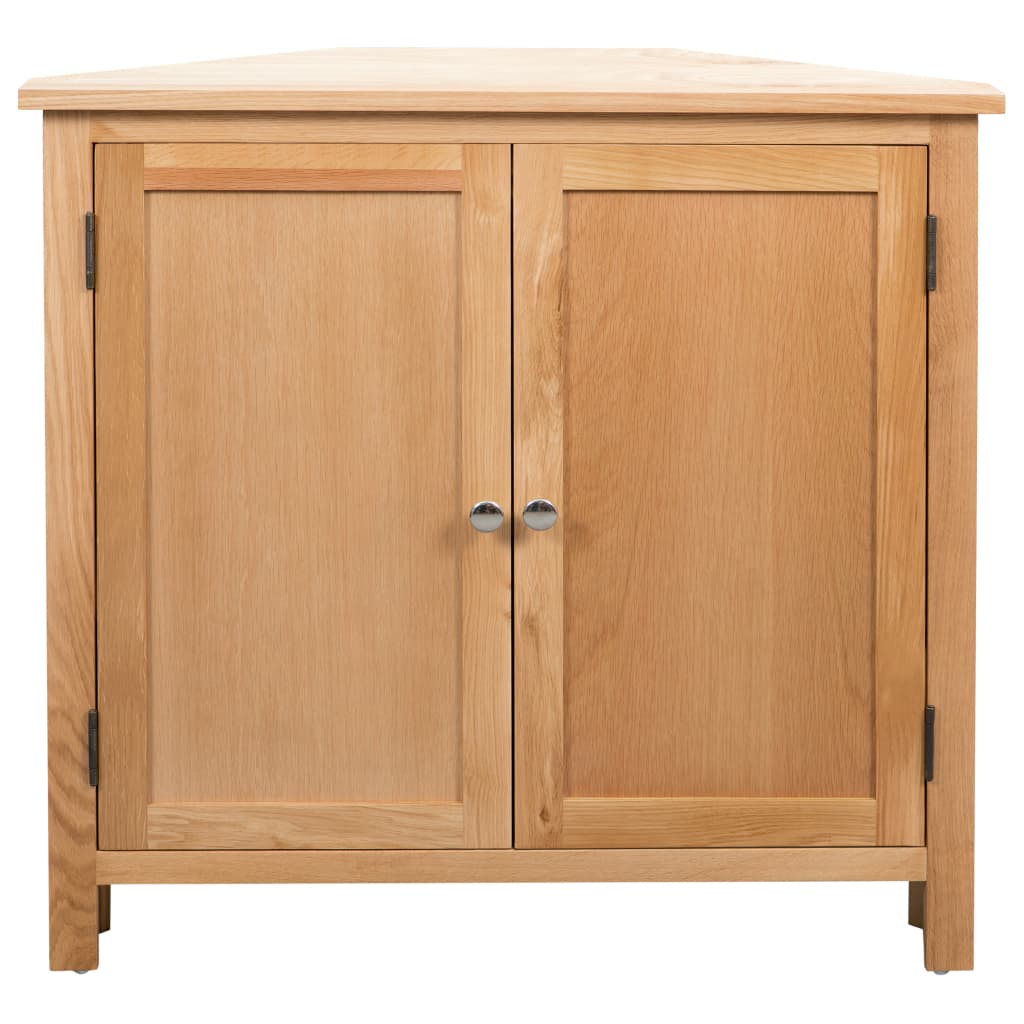 Armoire d'angle 80x33,5x78 cm Bois de chêne massif - XIOS