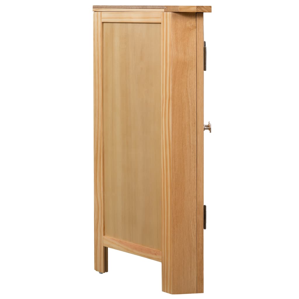 Armoire d'angle 80x33,5x78 cm Bois de chêne massif - XIOS
