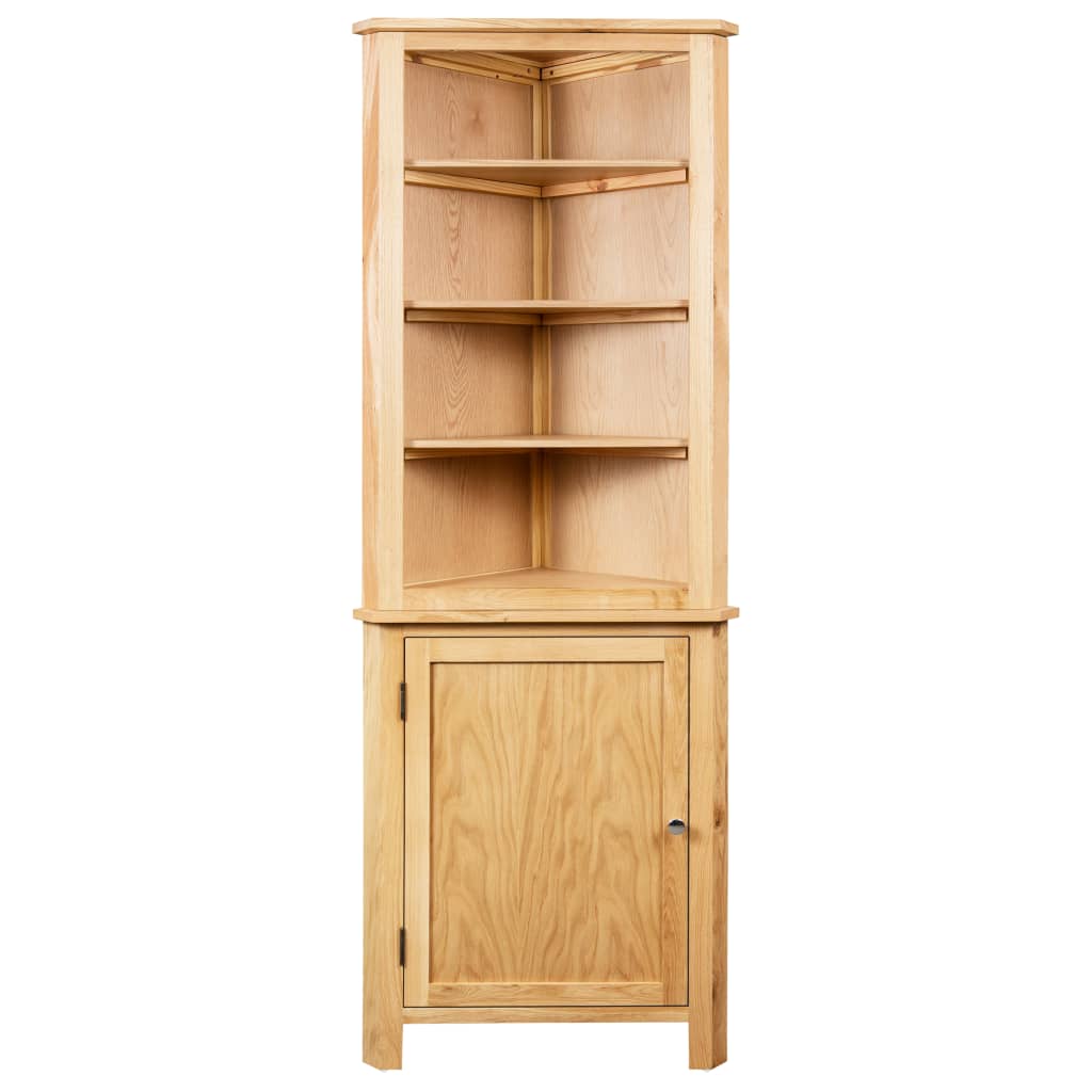 Armoire d'angle 59x36x180 cm Bois de chêne massif - XIOS