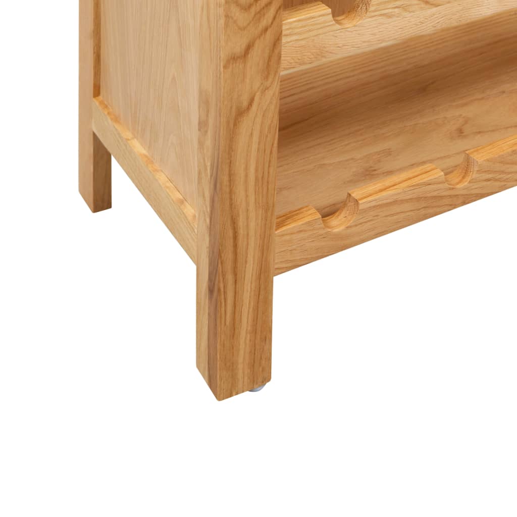 Casier à bouteilles 72 x 32 x 90 cm Bois de chêne massif - XIOS