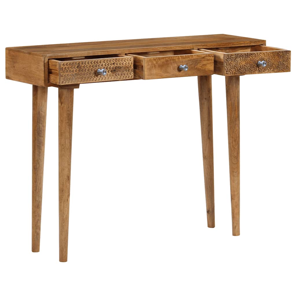 Table console Bois de manguier massif 102x30x79 cm - XIOS