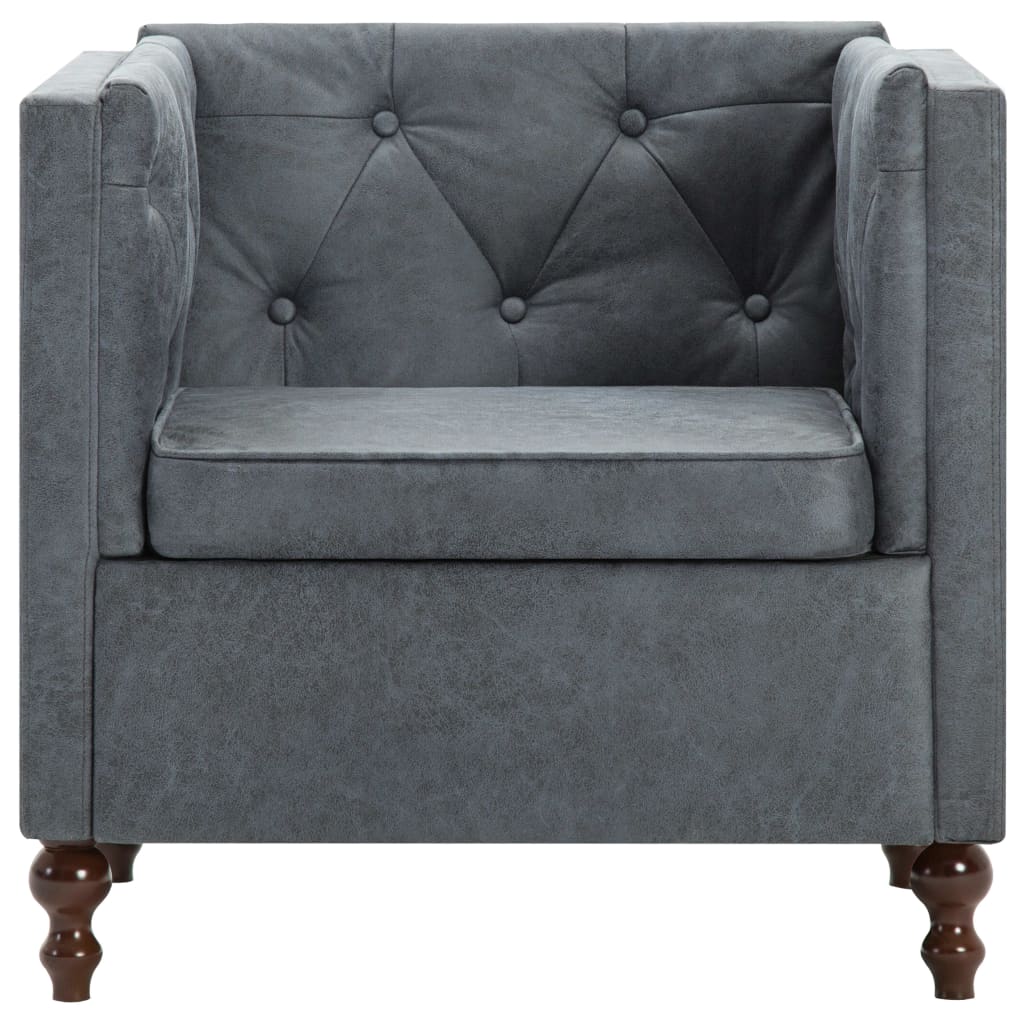 Fauteuil gris tissu - XIOS