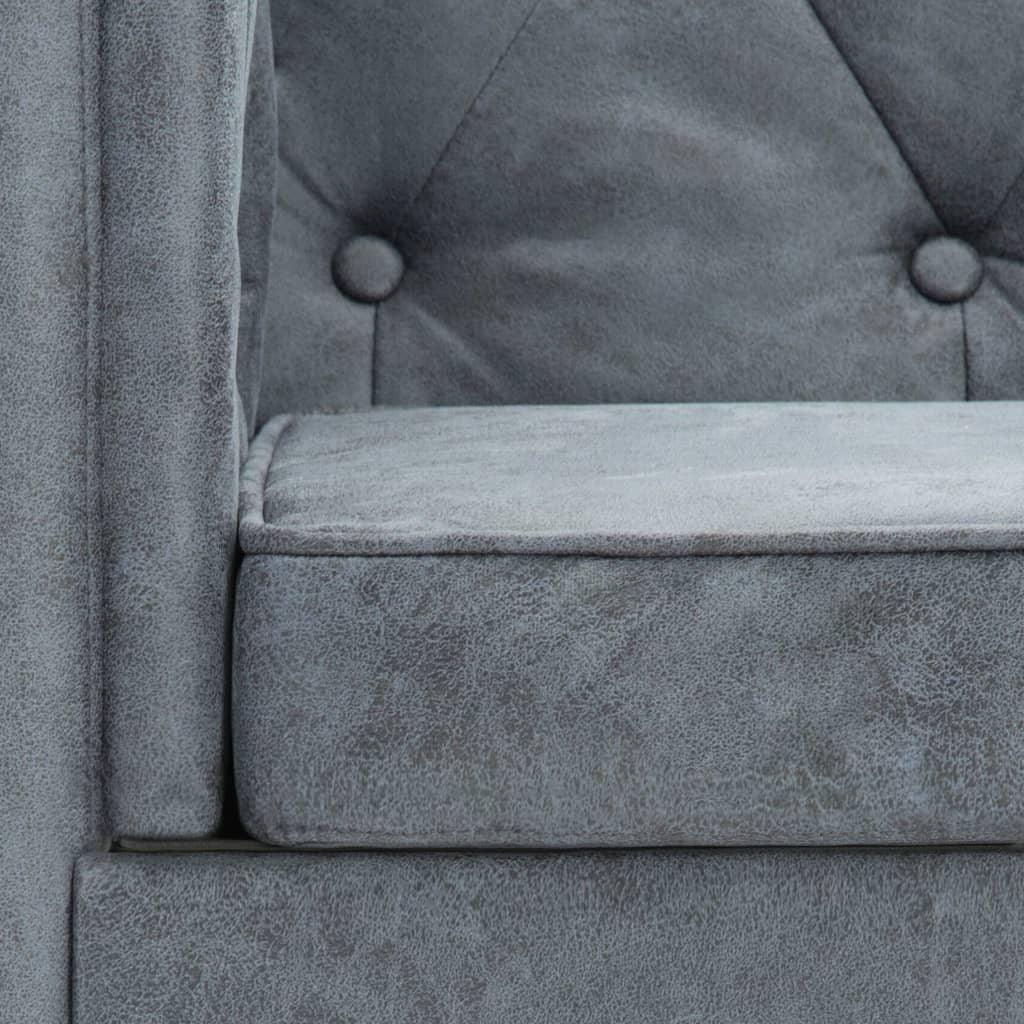 Fauteuil gris tissu - XIOS