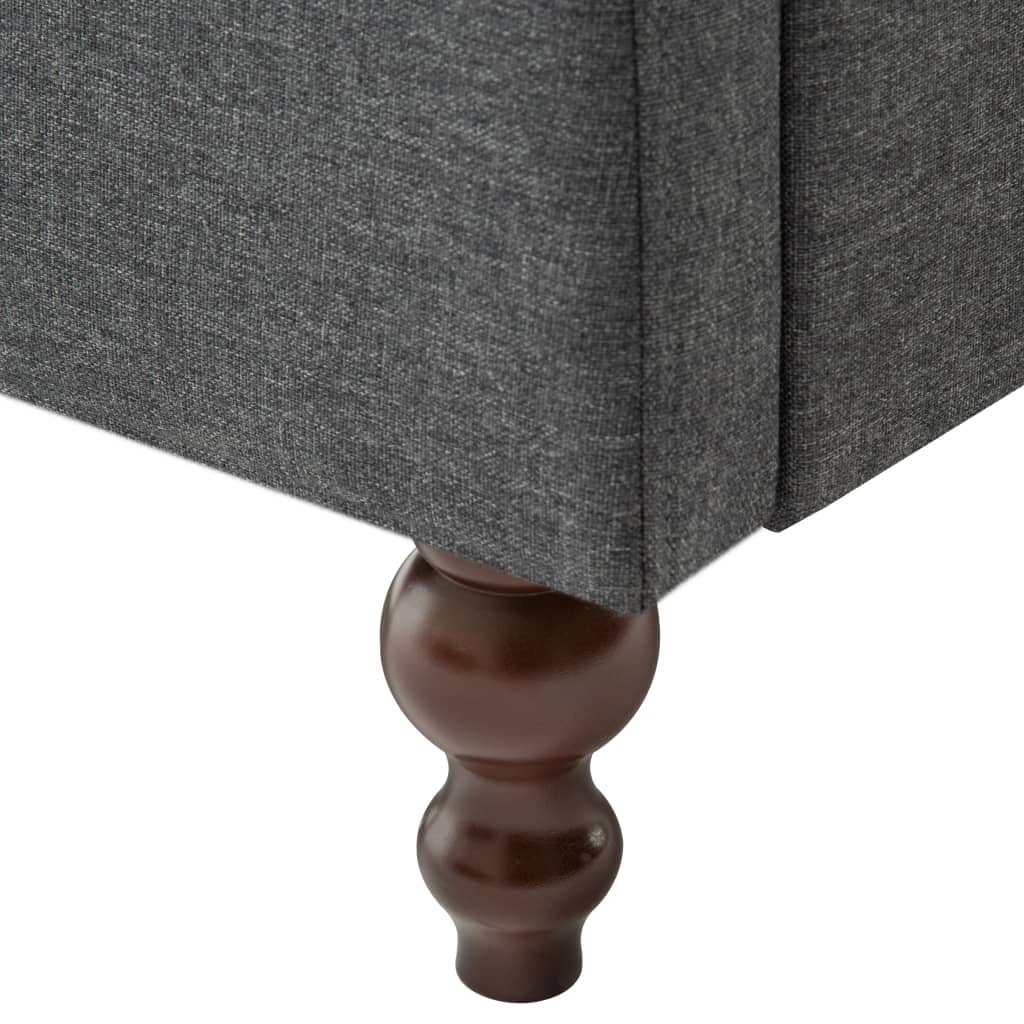 Fauteuil gris foncé tissu XIOS
