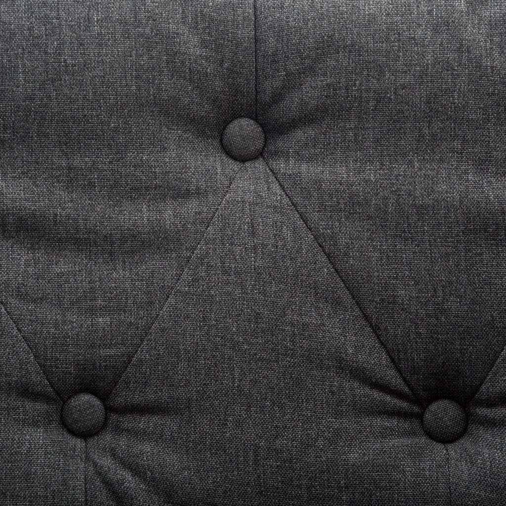 Fauteuil gris foncé tissu XIOS