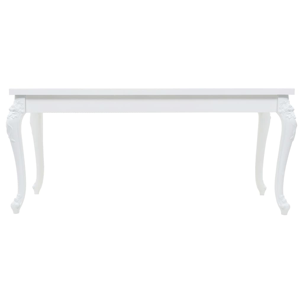Table à manger 179x89x81 cm Blanc brillant - XIOS