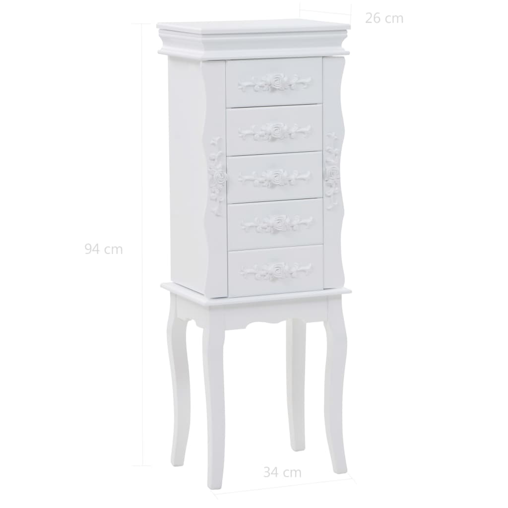 Armoire à bijoux sur pieds Blanc - XIOS