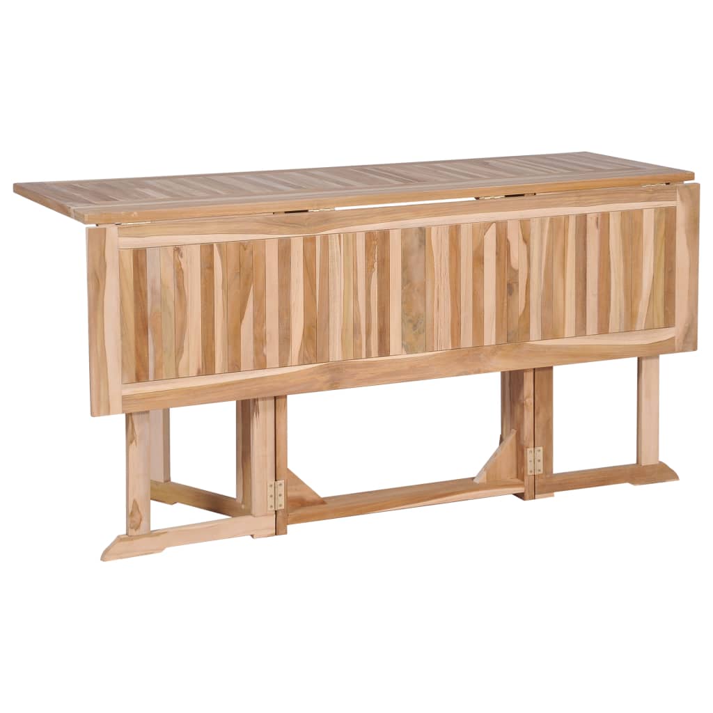Ensemble à manger d'extérieur pliable 7 pcs Bois solide de teck - XIOS