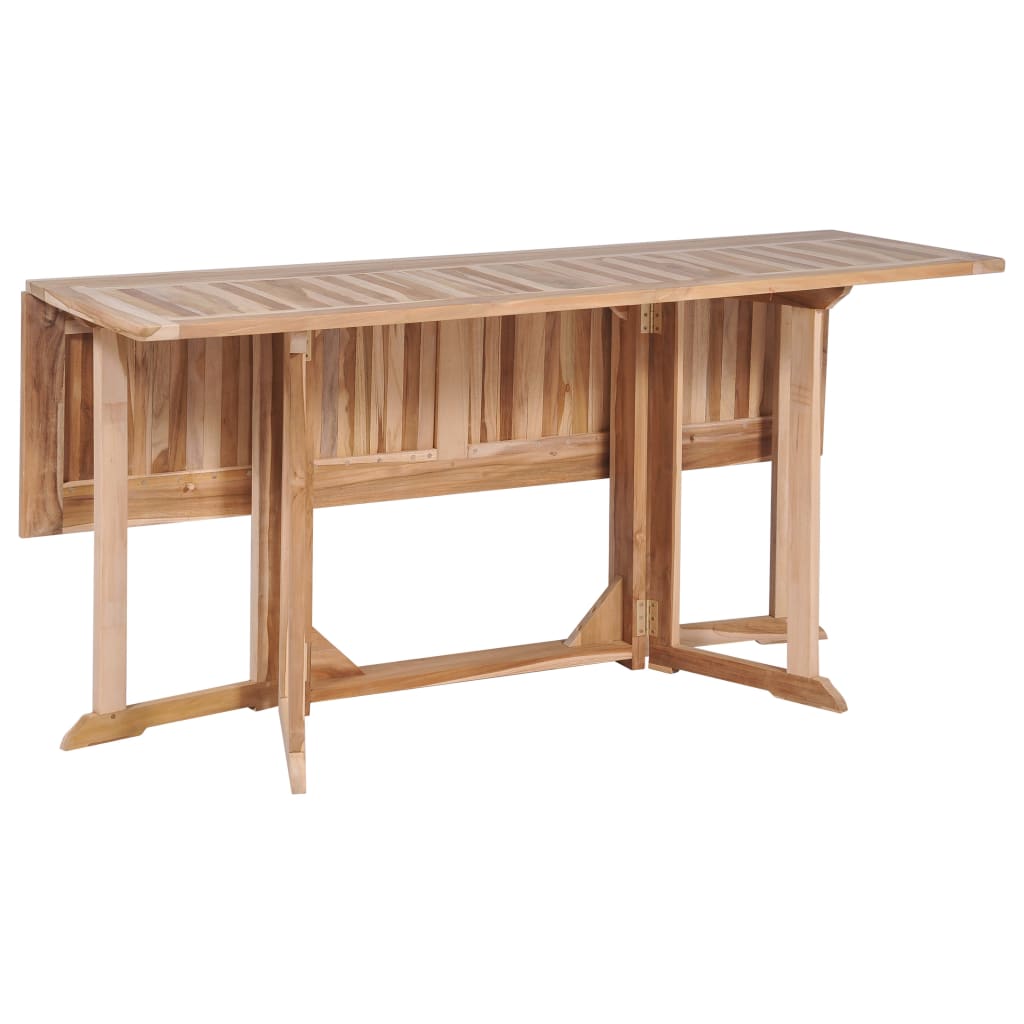 Ensemble à manger d'extérieur pliable 7 pcs Bois solide de teck - XIOS