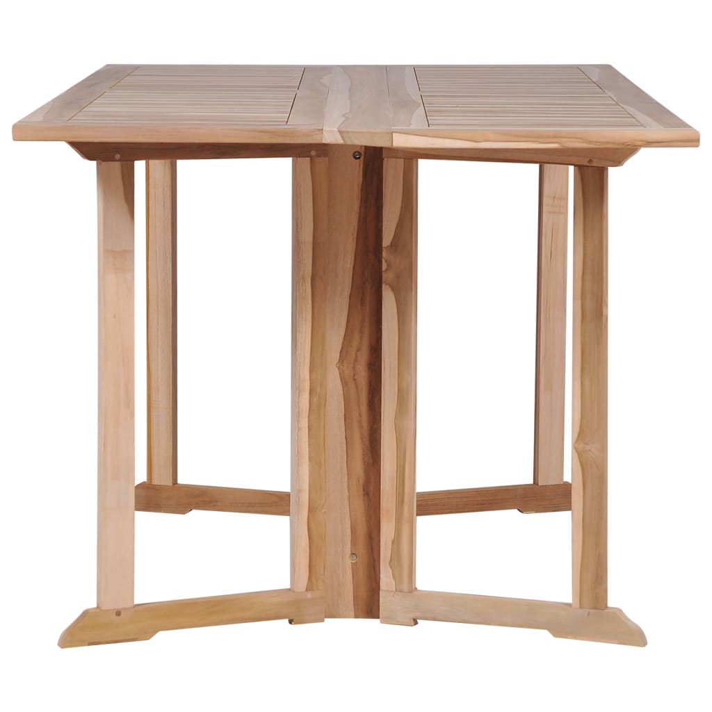 Ensemble à manger d'extérieur pliable 7 pcs Bois solide de teck - XIOS
