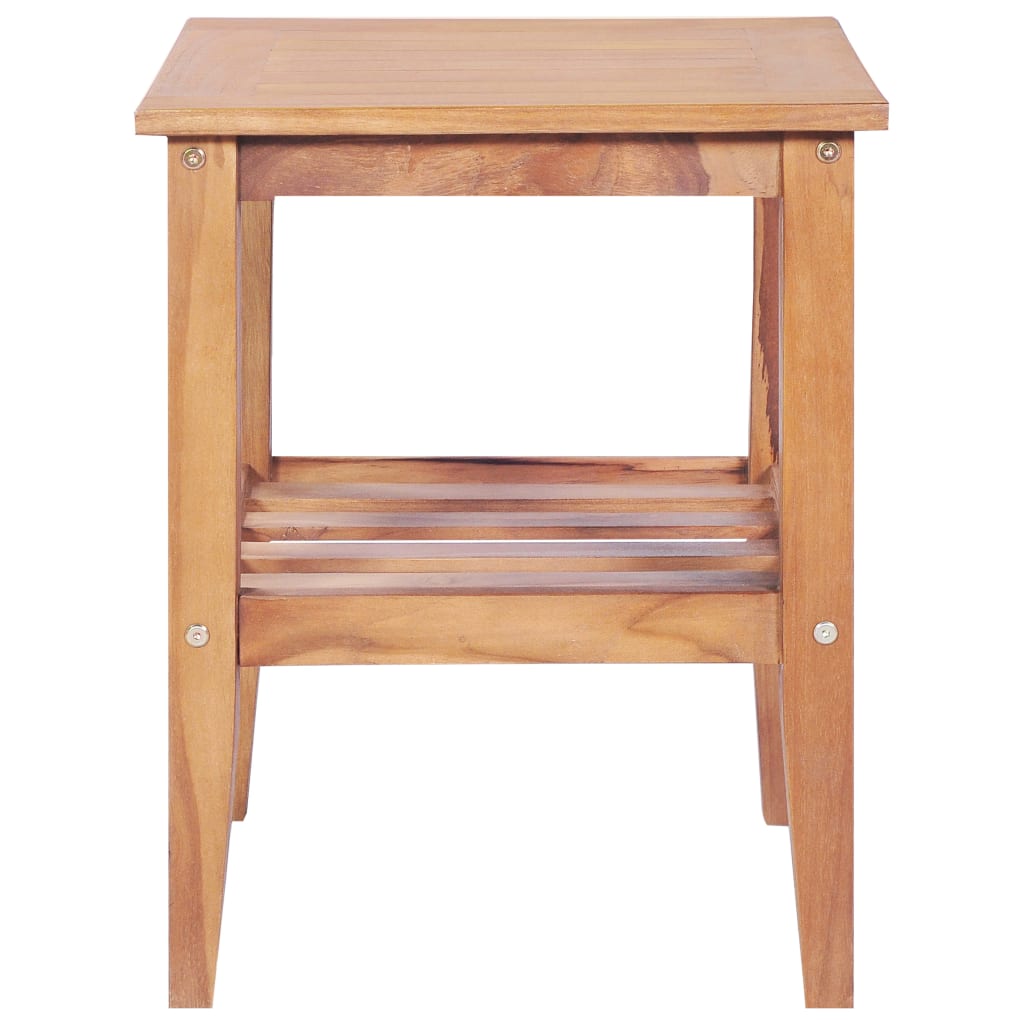 Table basse 40x40x50 cm Carrée Teck solide - XIOS