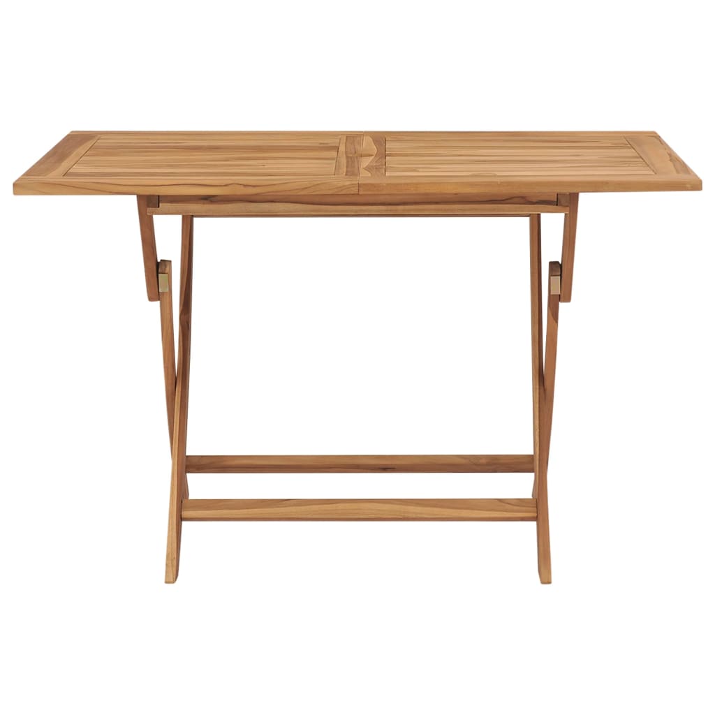 Table pliable de jardin 120x70x75 cm Bois de teck solide Tables de jardin vidaXL