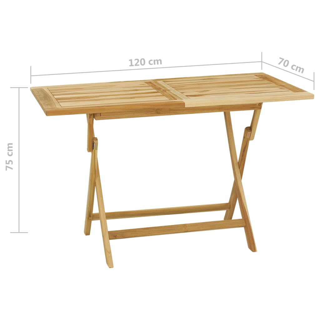 Ensemble à manger d'extérieur 5pcs Bois solide de teck - XIOS