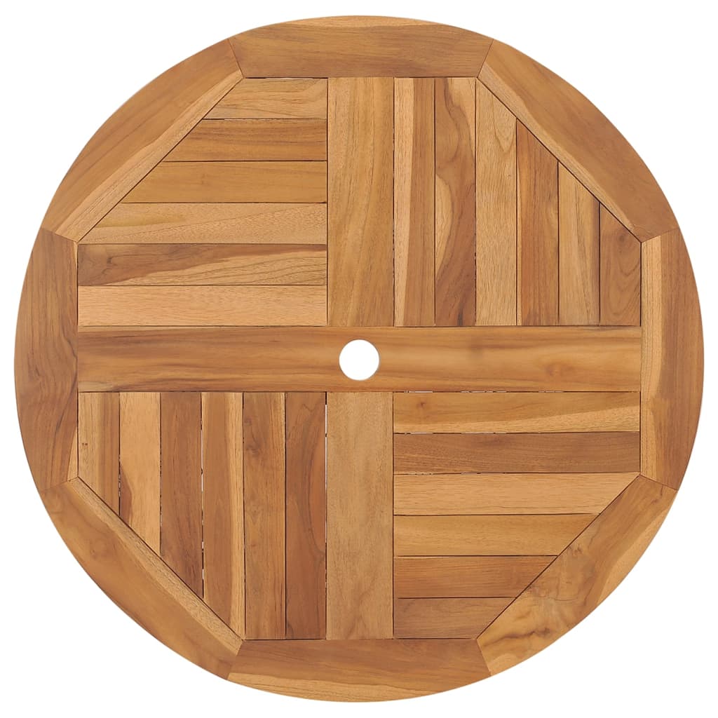 Table pliable de jardin 85x76 cm Bois de teck solide Tables de jardin vidaXL