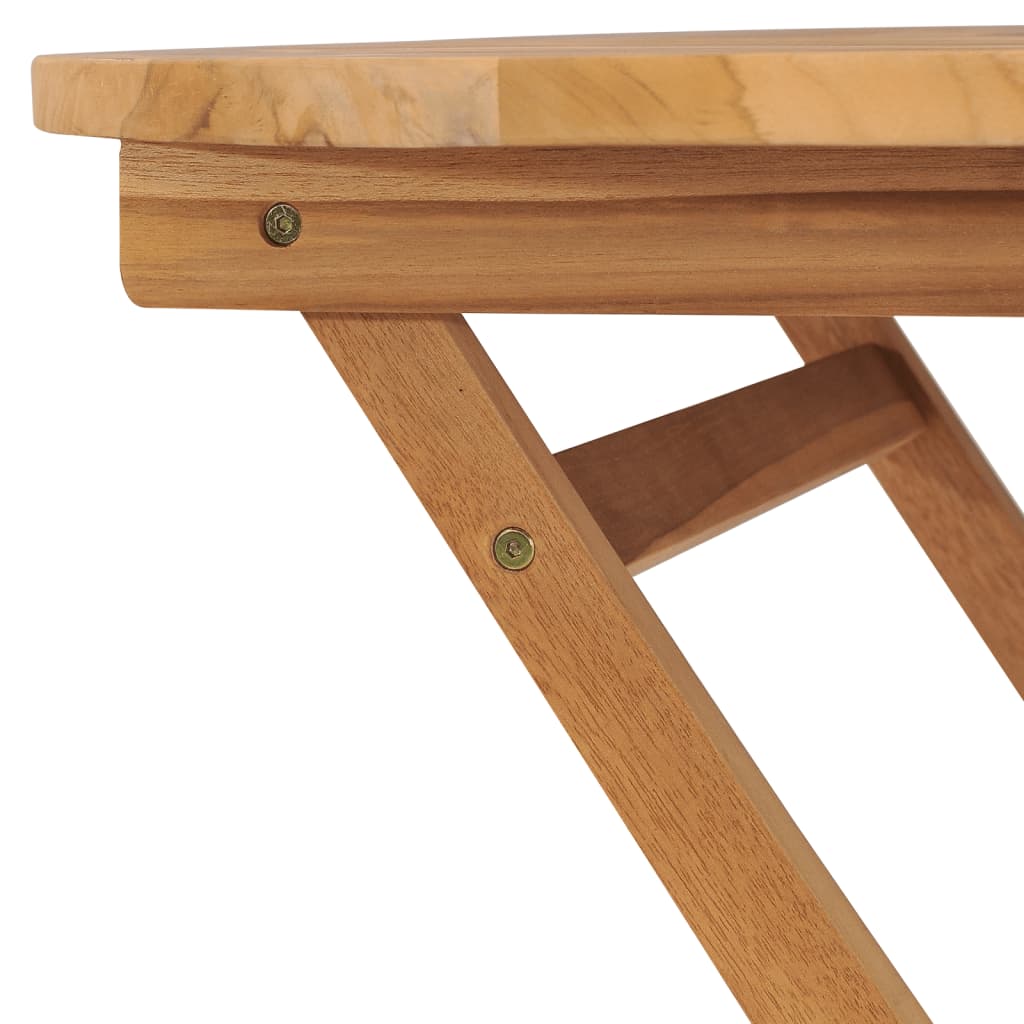 Table pliable de jardin 85x76 cm Bois de teck solide Tables de jardin vidaXL