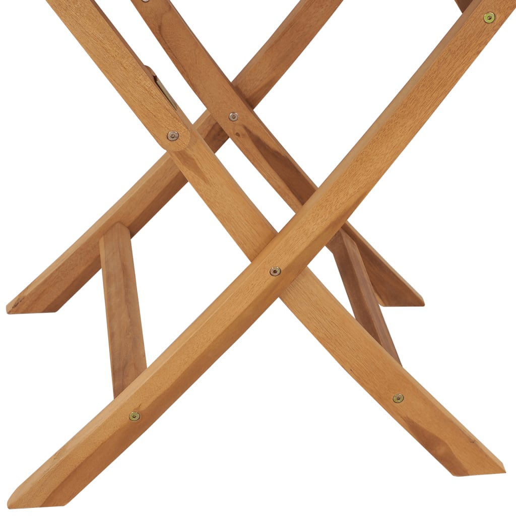 Table pliable de jardin 85x76 cm Bois de teck solide Tables de jardin vidaXL