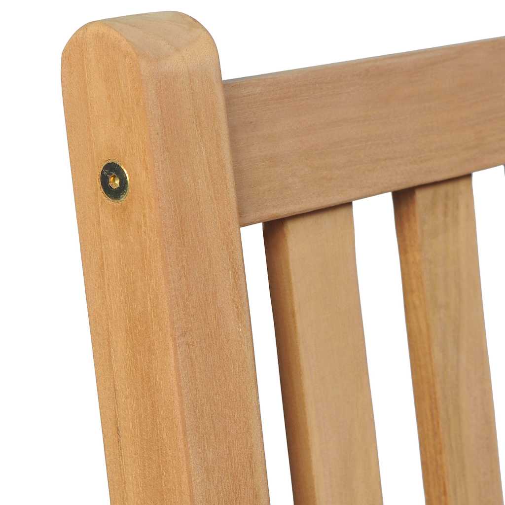Ensemble à manger d'extérieur 5pcs Bois solide de teck