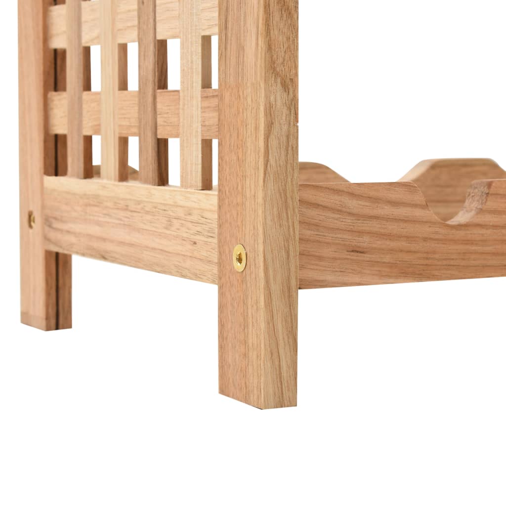 Casier à bouteilles pour 25 bouteilles Bois de noyer 63x25x73cm - XIOS