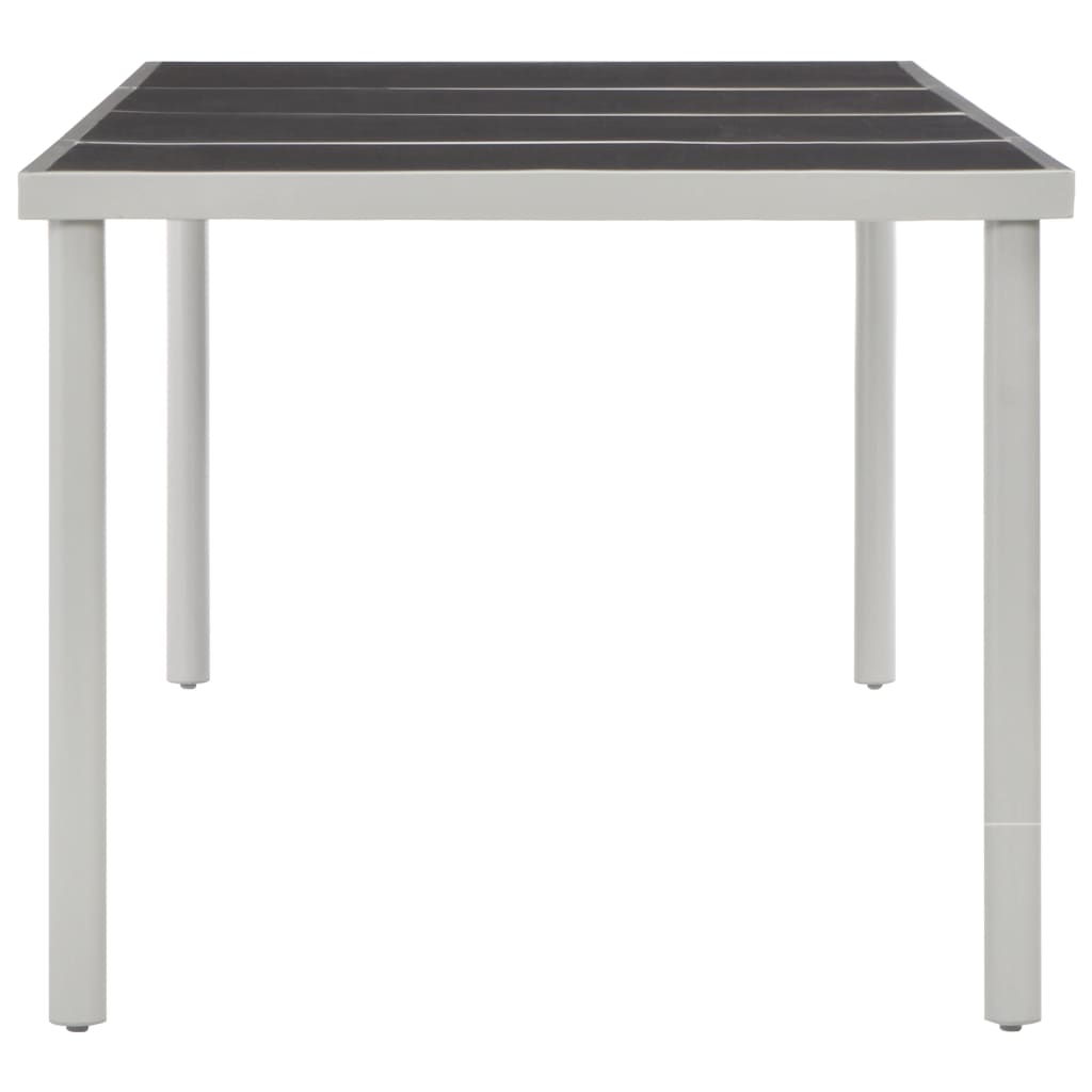 Table de jardin Noir 220x90x74,5 cm Acier Tables de jardin vidaXL