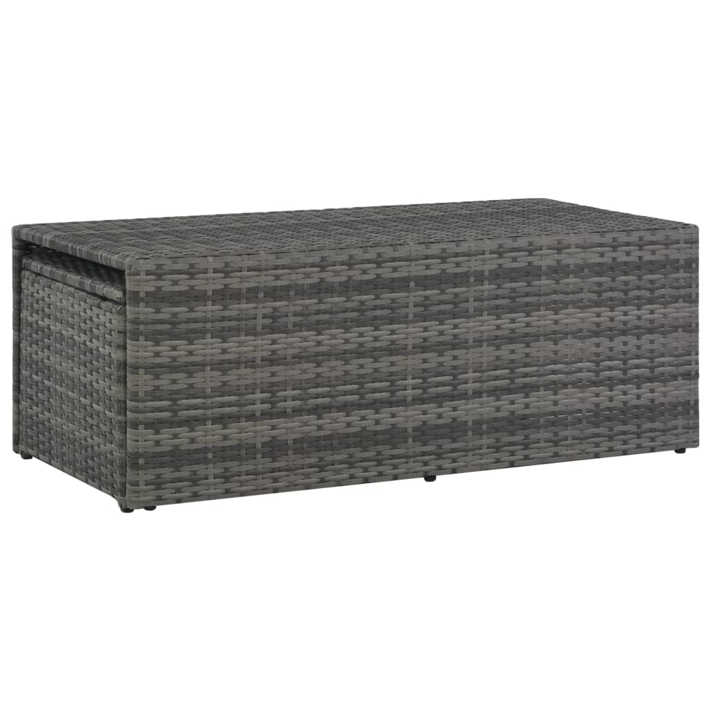 Salon de jardin avec coussins 6 pcs Résine tressée Gris - XIOS
