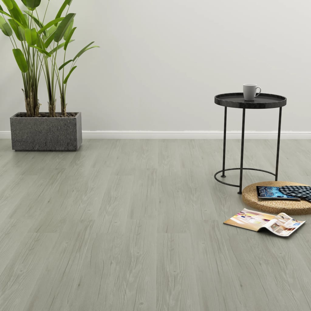 Dalles de plancher autoadhésives 4,46 m² 3 mm PVC gris Tapis & revêtements de sol vidaXL