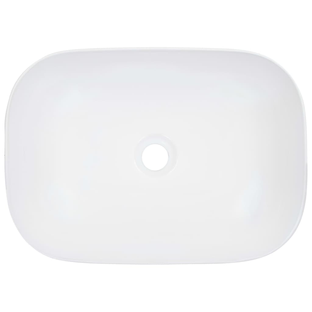 Lavabo 45,5x32x13 cm Céramique Blanc Lavabos vidaXL