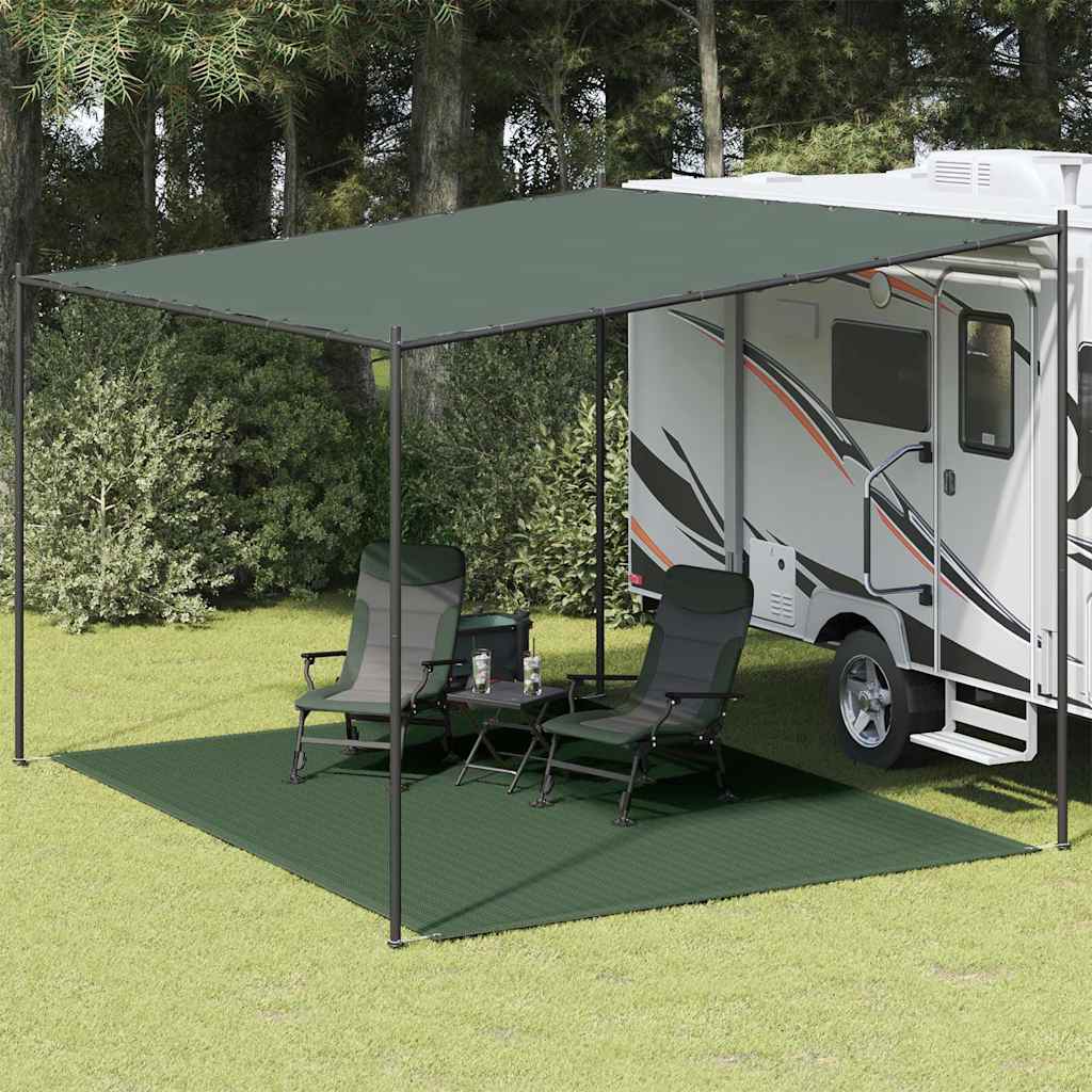 Tapis de tente 300 x 400 cm PEHD Vert Accessoires de tente vidaXL