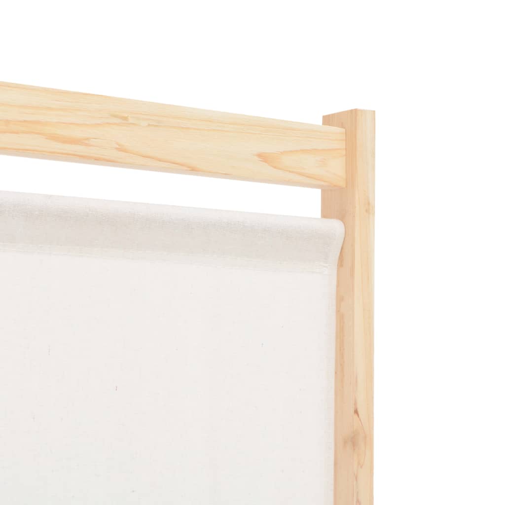 Cloison de séparation 4 panneaux Crème 160x170x4 cm Tissu - XIOS