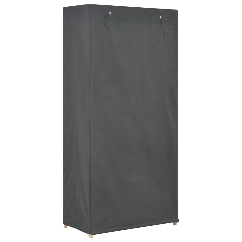 Garde-robe à 3 niveaux Gris 79 x 40 x 170 cm Tissu - XIOS