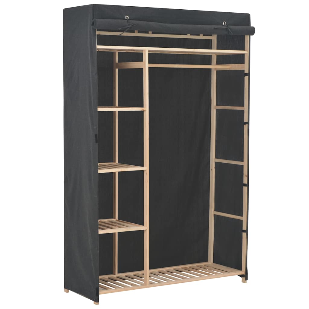 Garde-robe Gris 110 x 40 x 170 cm Tissu - XIOS