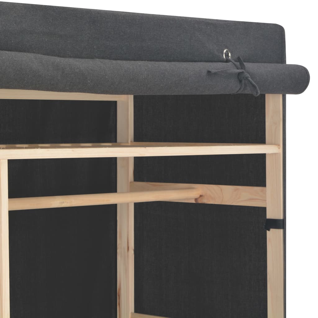 Garde-robe Gris 110 x 40 x 170 cm Tissu - XIOS